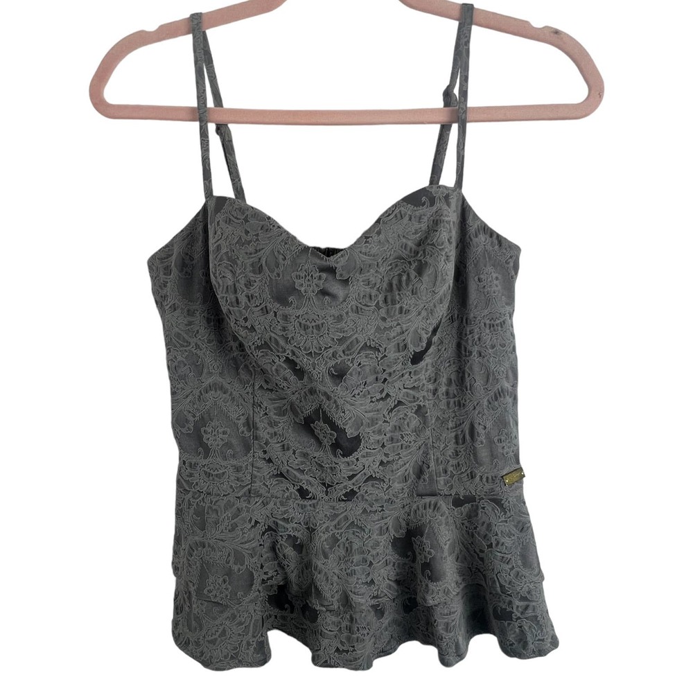 Guess Embroidered Ruffle Fit & Flare Cami - Picture 2 of 12